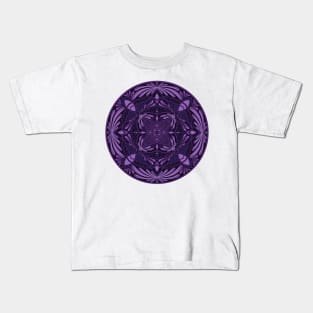 Third Eye Purple Mandala Kids T-Shirt